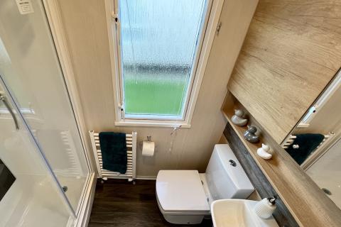 Showeroom area of a Holiday Home