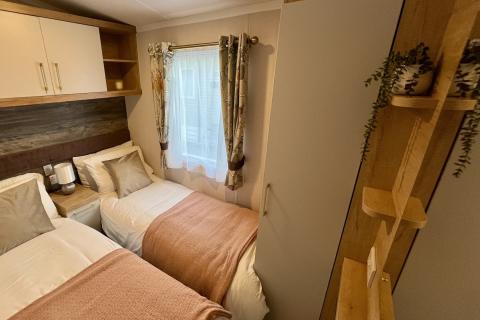 Twin Bedroom in a Caravan Holiday Home