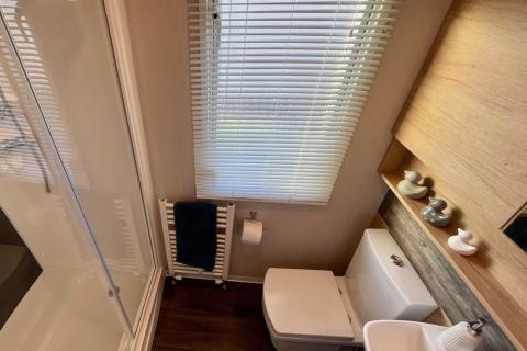 Toilet Area of a Caravan Holiday Home