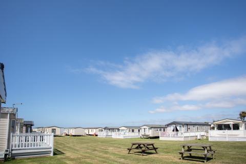 The main field at Surf Bay Holiday Park