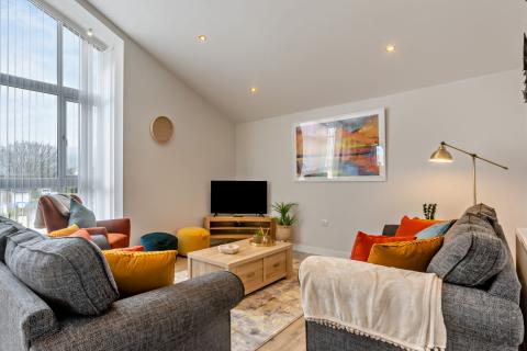 Breakwater apartment open plan living space