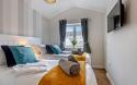 the double bedroom at Breakwater holiday apartment